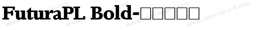 FuturaPL Bold字体转换